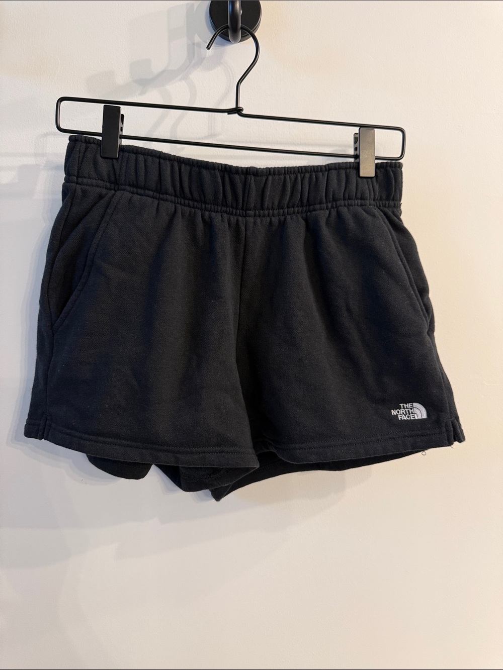 North Face Half Dome Fleece Shorts in black